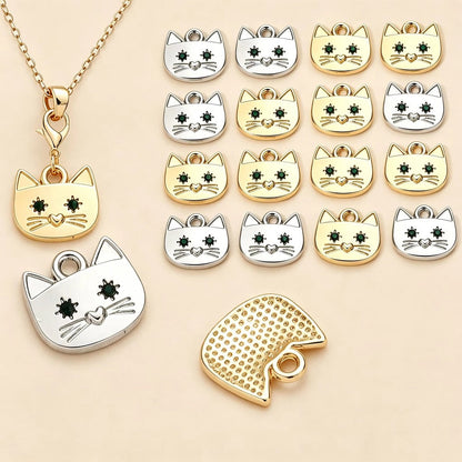 Cat Alloy Pendant Charms