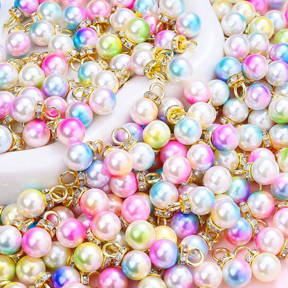 20-Piece 10 mm Iridescent Mermaid Bead Set