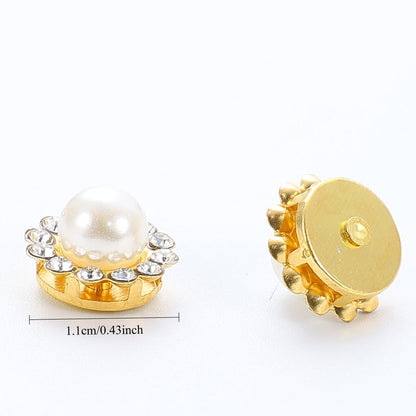 Golden Flower Claw Rhinestone Embellishments