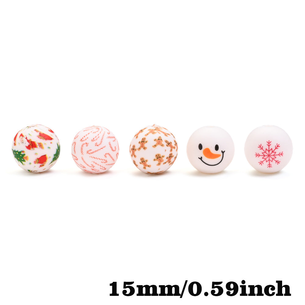 Christmas Silicone Beads