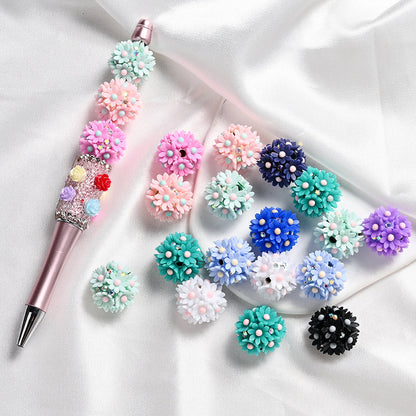 20 mm Resin Flower Beads