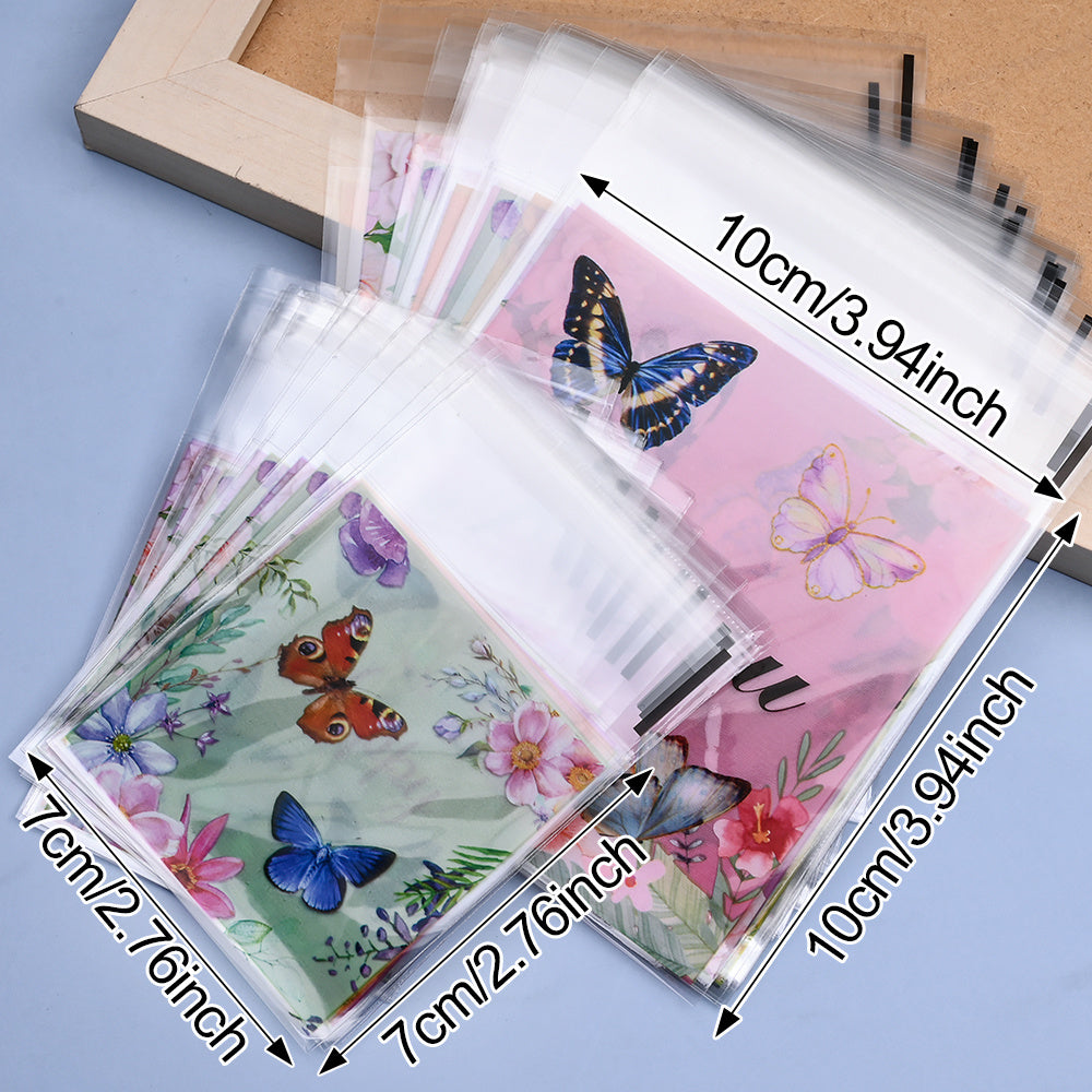 Butterfly Pattern Self-Adhesive OPP Packaging Bags