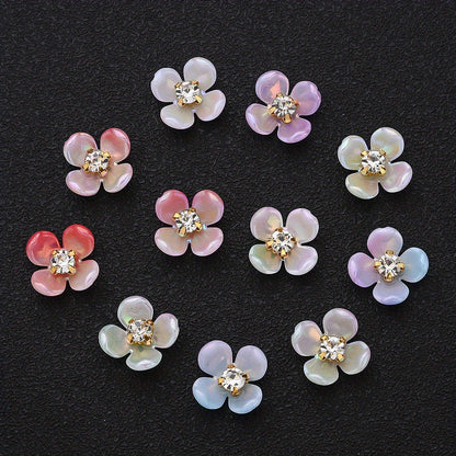 Gradient Flower Acrylic Beads