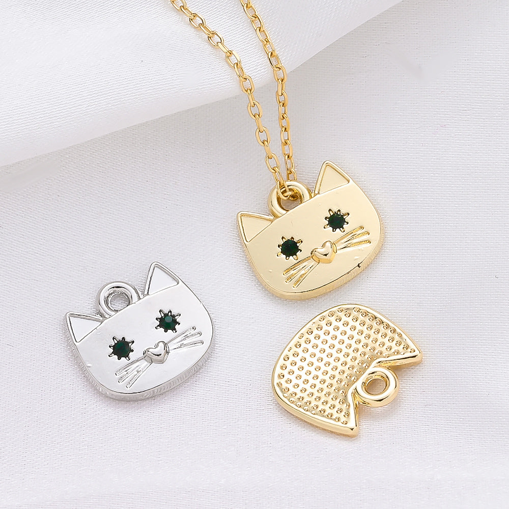Cat Alloy Pendant Charms