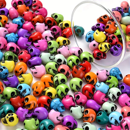 Halloween Skull Acrylic Beads