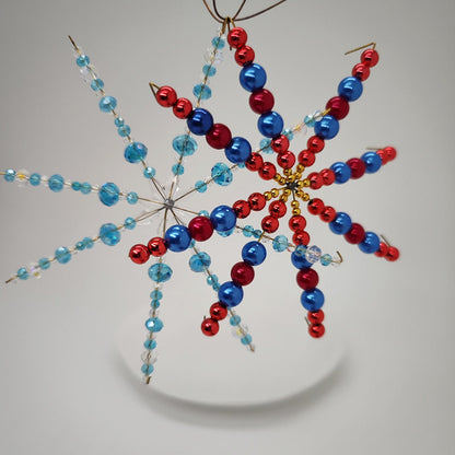 15-Piece Christmas Blank 6-Branch Iron Wire Ornament Set