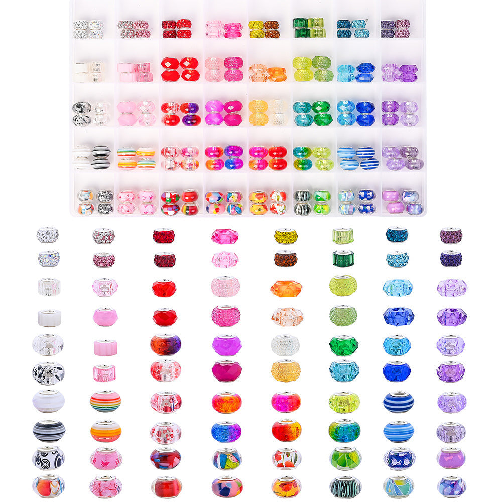 Resin Big Hole Beads Set