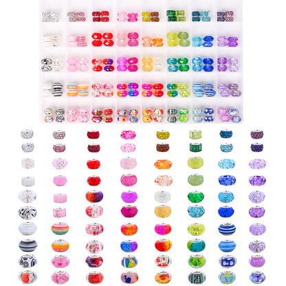 Resin Big Hole Beads Set