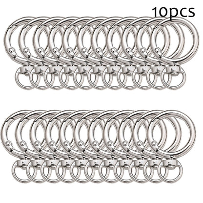 Round Circle Buckle Keychain Hooks