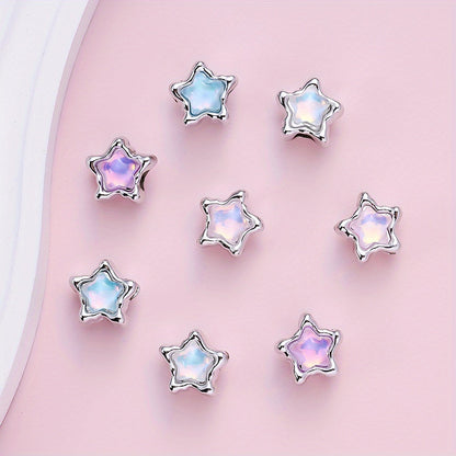 Pentagram Plastic Spacer Beads
