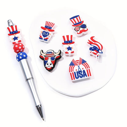 Patriotic Silicone Beads Independence Day Kit