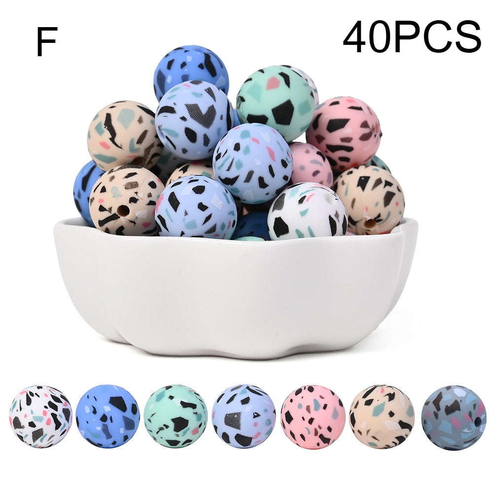 Vibrant Silicone Focal Beads Set