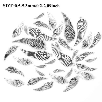 Vintage Alloy Wing Pendants