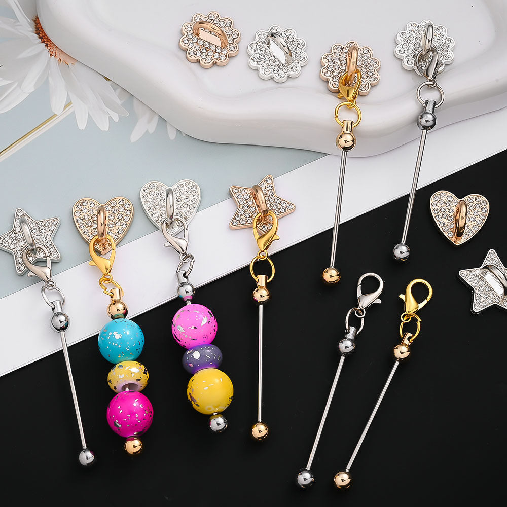 Star Heart Self-Adhesive Keychain Set