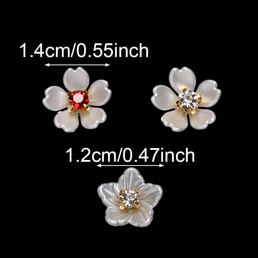 Acrylic Rhinestone Flower Patches