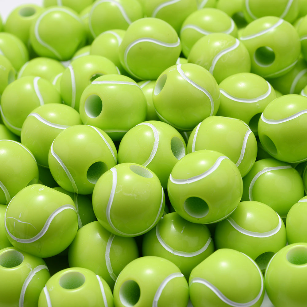 Sports Theme Wooden Beads