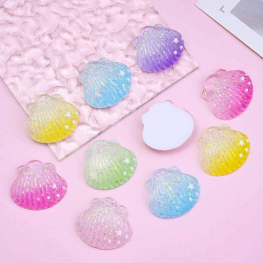 Star Dot Shell Resin Patch Beads