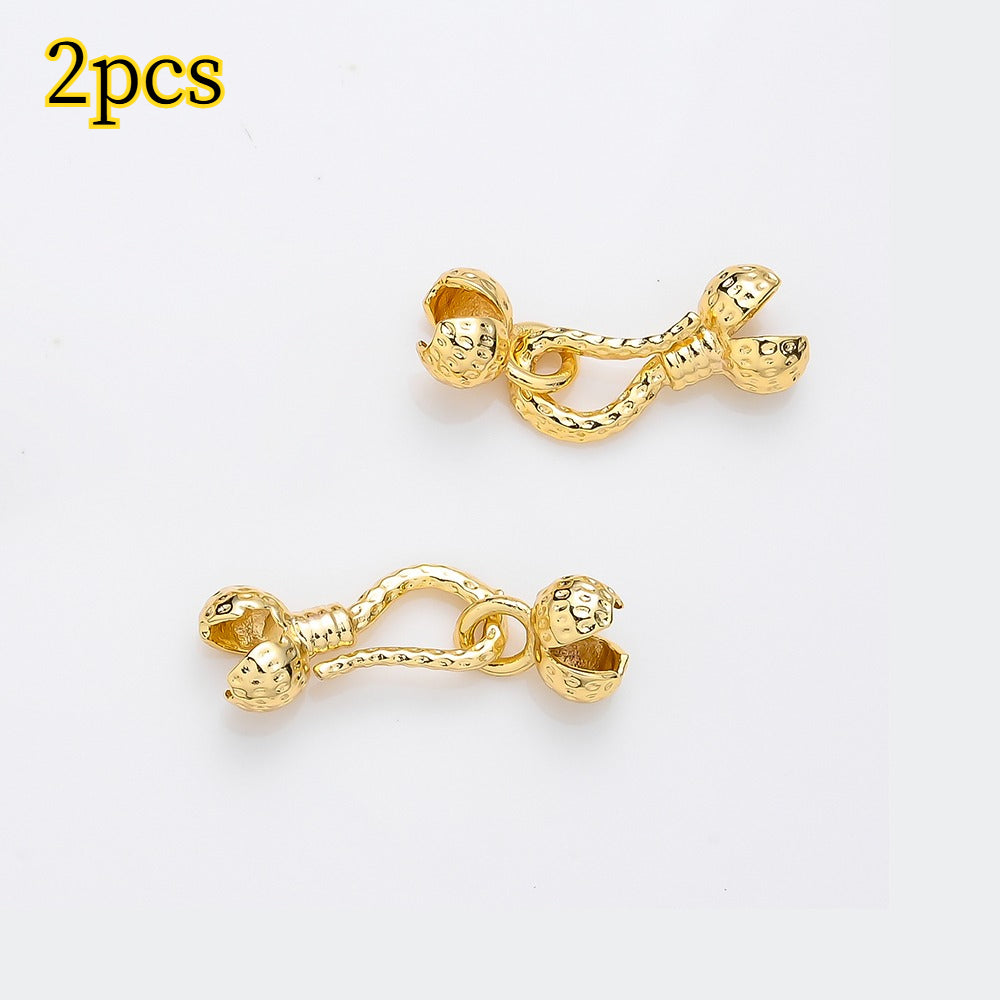 Gold Brass Fish Hook Clasps