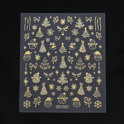 Gold Pattern Manicure Stickers