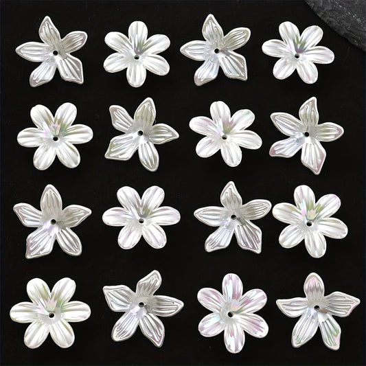10PCS 25/26mm AB Flower Acrylic Bead Set