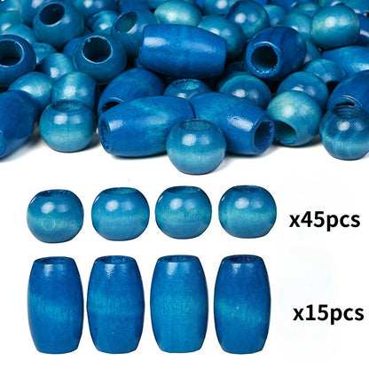 Oval Lotus Wooden Beads