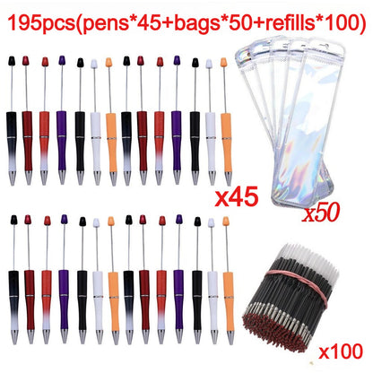 195PCS Beadable Ballpoint Pen Making Set
