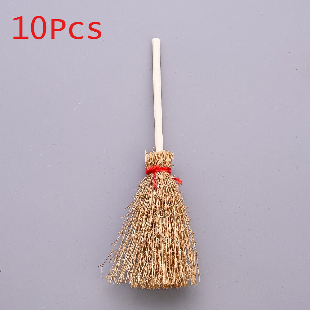 10 cm Brown Mini Broom Charms