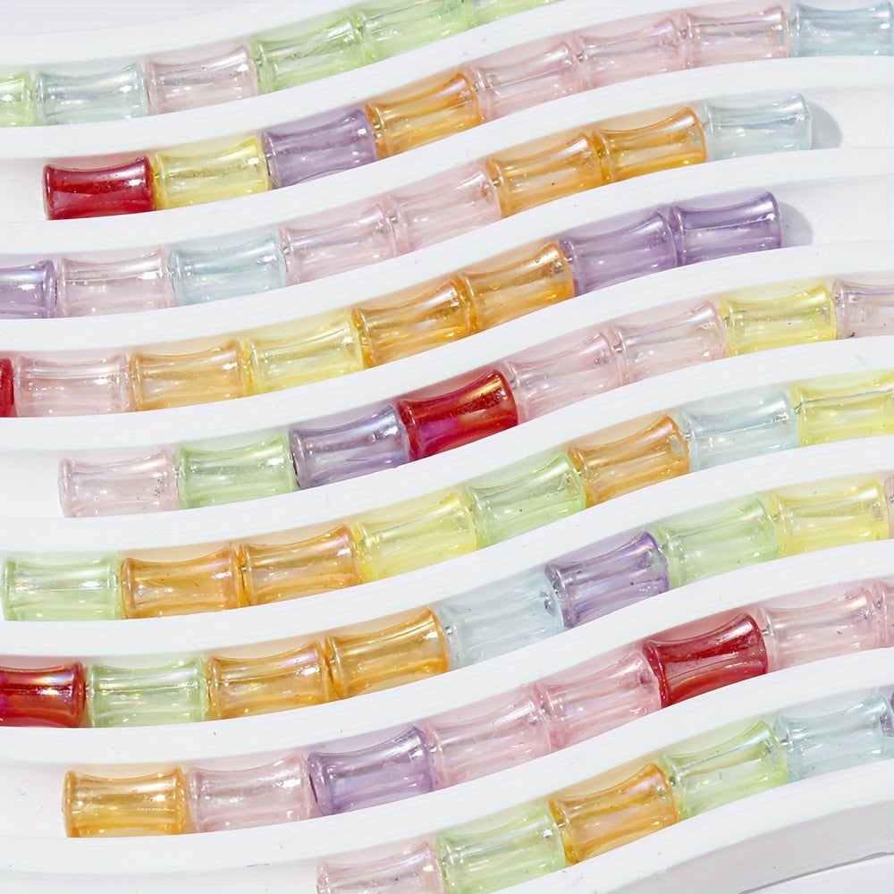 200PCS Mini Bamboo Joint Acrylic Imitation Pearl Spacer Beads