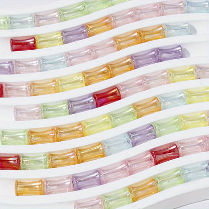 200PCS Mini Bamboo Joint Acrylic Imitation Pearl Spacer Beads