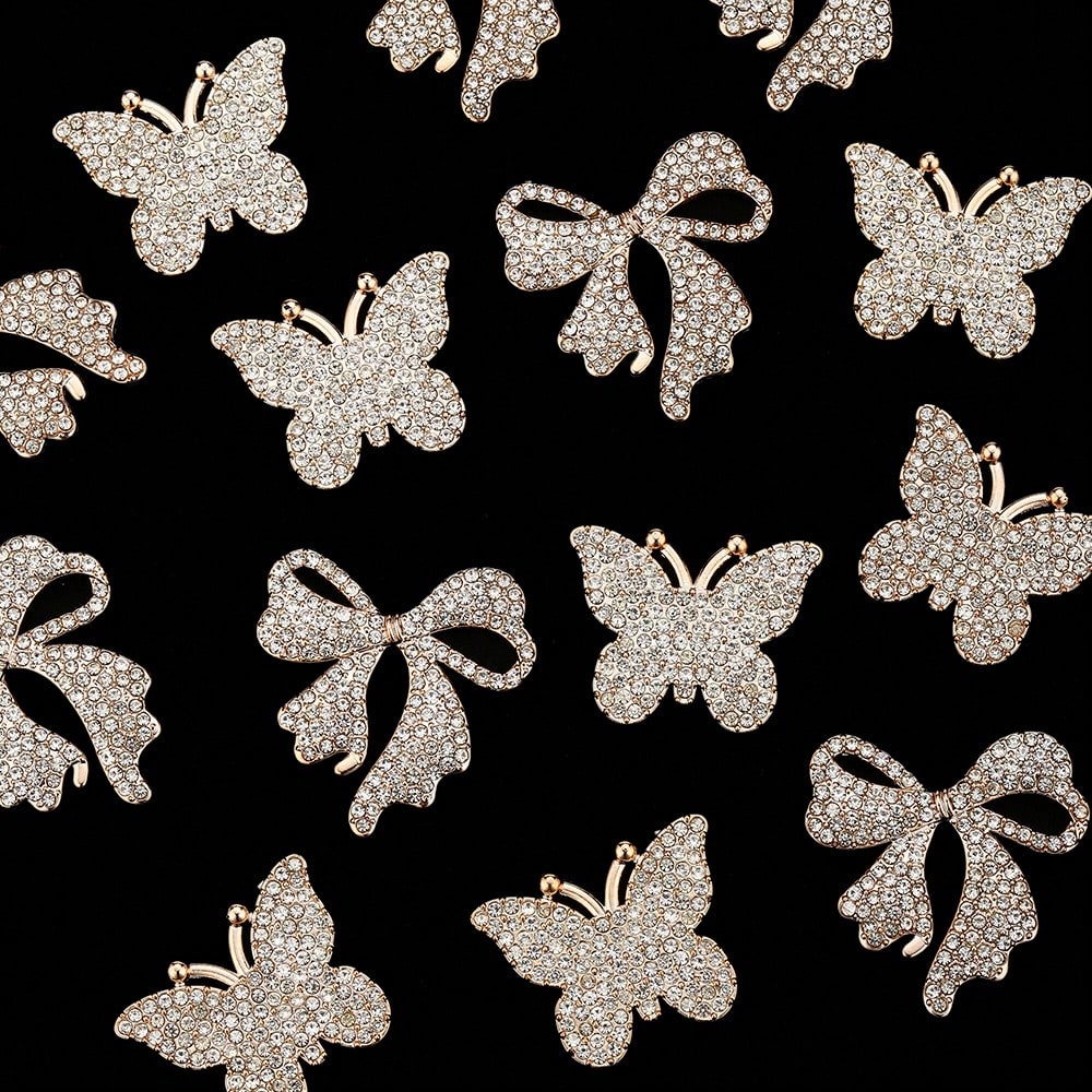 Golden Bow Flatback Embellishments