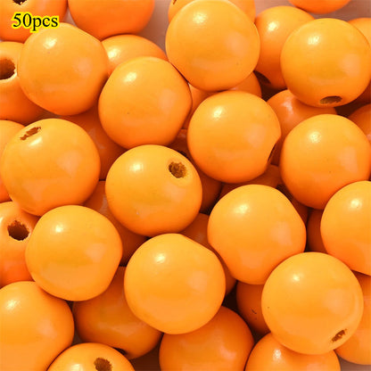 Marine-Themed Wooden Beads