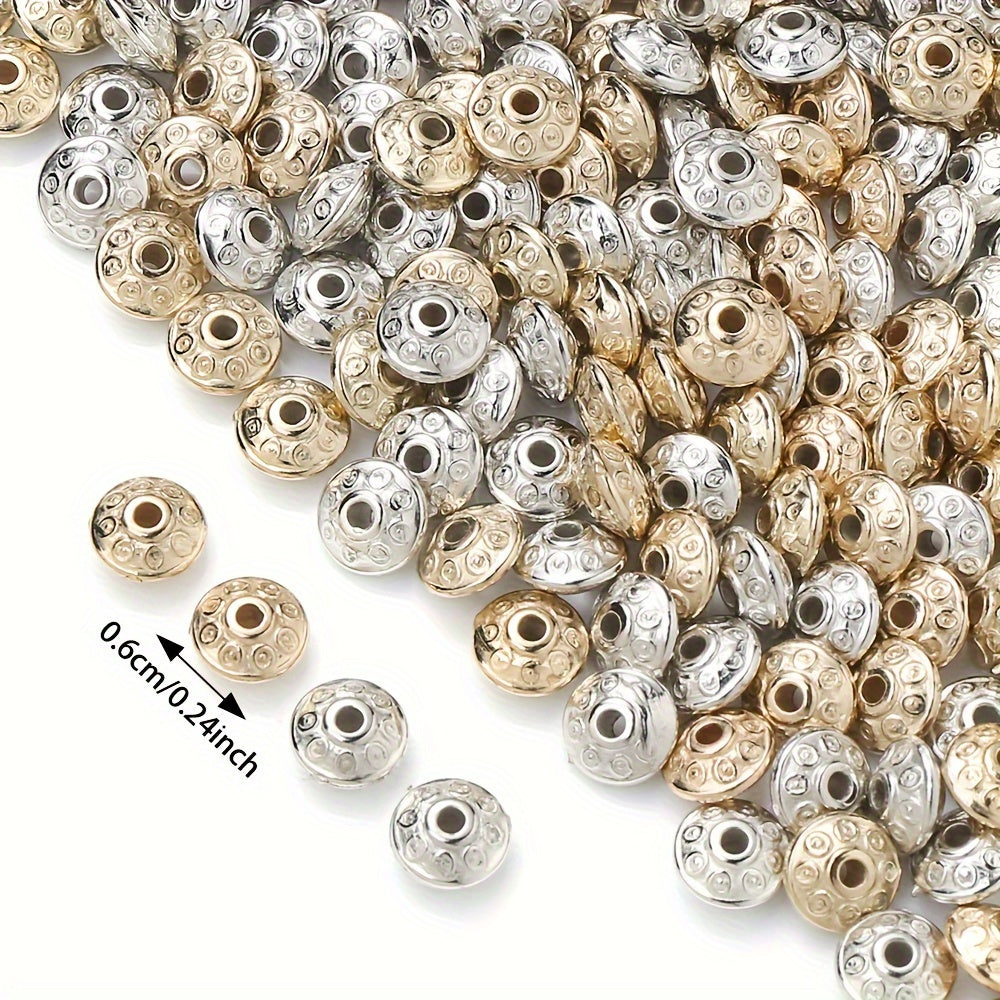 100PCS 6mm UFO-Shaped Plastic Bead Set