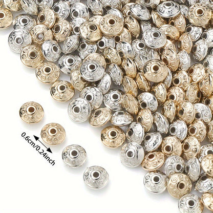 100PCS 6mm UFO-Shaped Plastic Bead Set