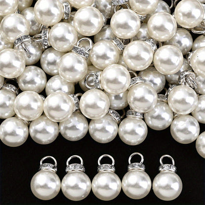8/10/12/14/16 mm Acrylic Rhinestone Round Spacer Beads
