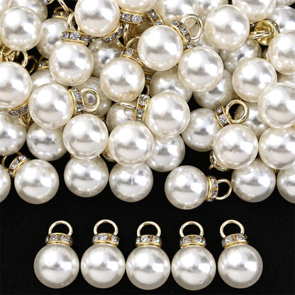 8/10/12/14/16 mm Acrylic Rhinestone Round Spacer Beads
