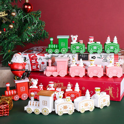 Mini PVC Christmas Train Ornament