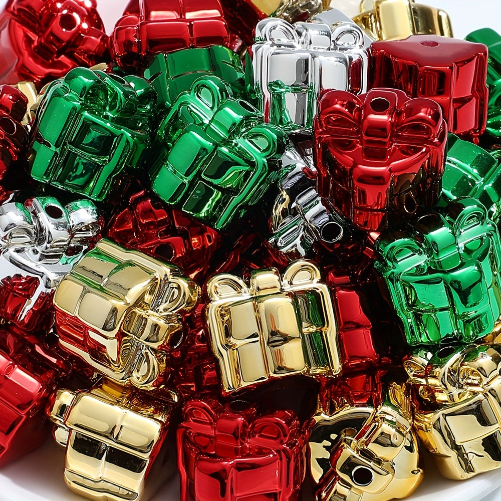 Gift Box Shape Acrylic Beads