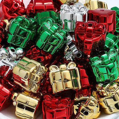 Gift Box Shape Acrylic Beads