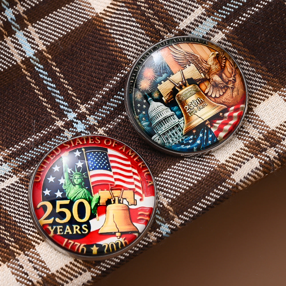 32mm “250 Years of Freedom” Commemorative Brooch
