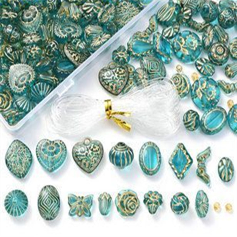 Vintage Floral Acrylic Bead Set