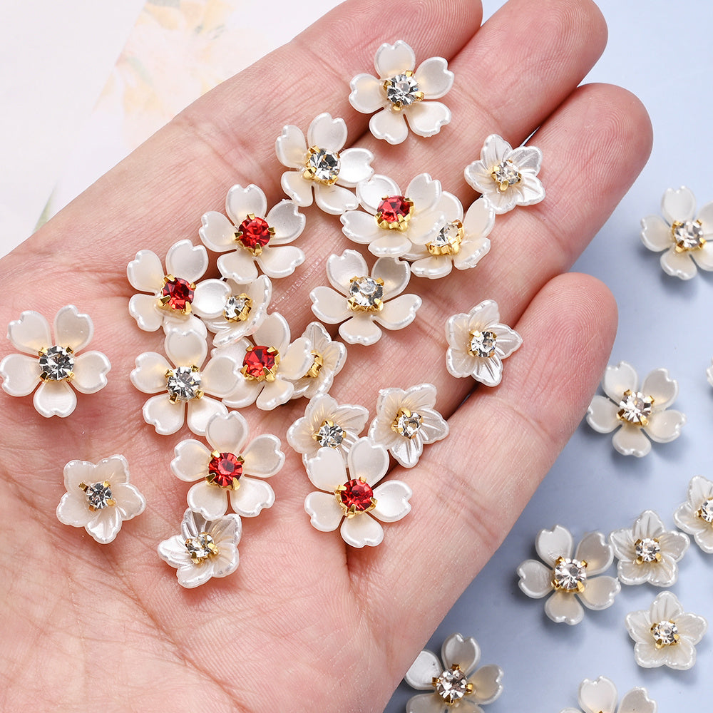 Acrylic Rhinestone Flower Patches