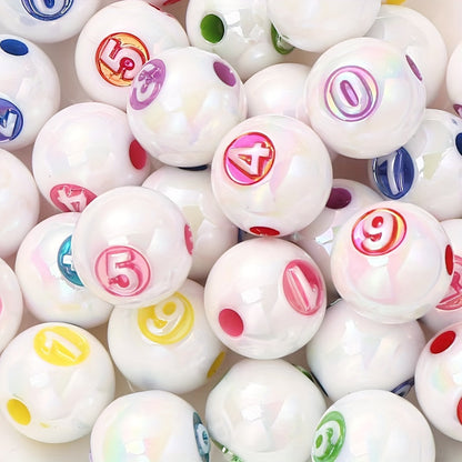 AB Digital Engraved Acrylic Beads