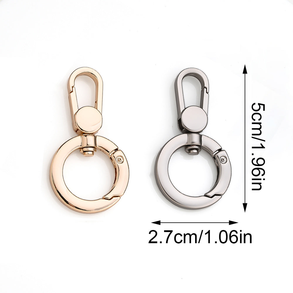 10PCS Swivel Snap O-Ring Keychain Clasp Set