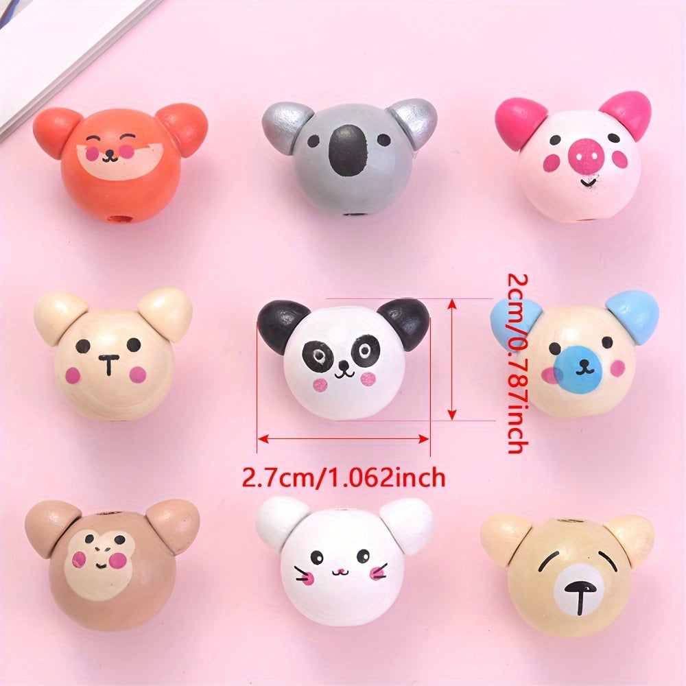 Assorted Animal Wooden Beads
