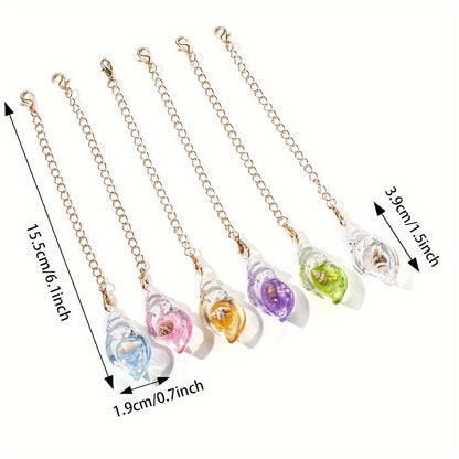 1PC Luminous Resin Conch Pendant