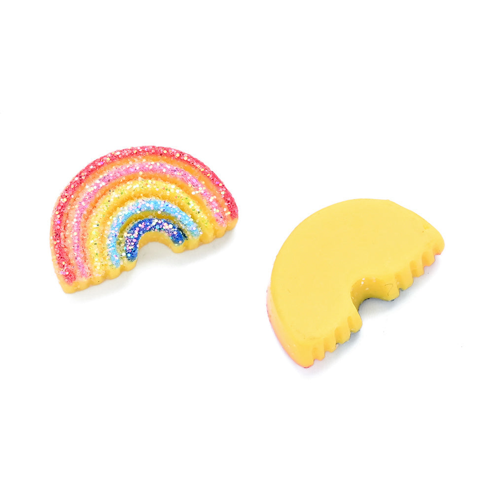 Yellow Rainbow Resin Charms