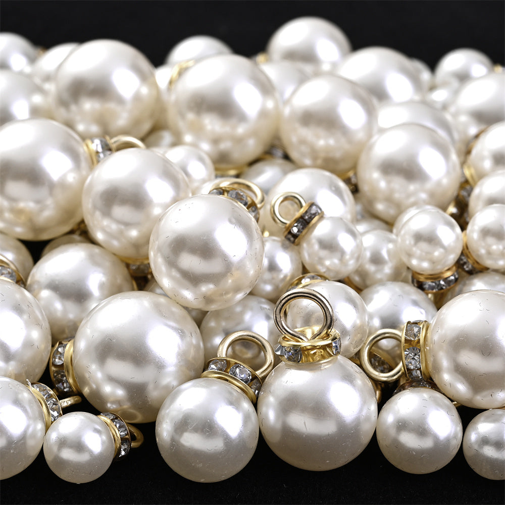 8/10/12/14/16 mm Acrylic Rhinestone Round Spacer Beads