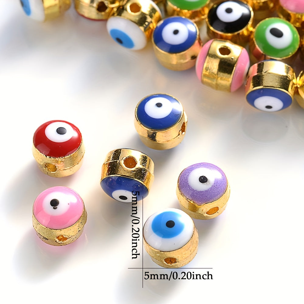 Devil's Eye Alloy Spacer Beads