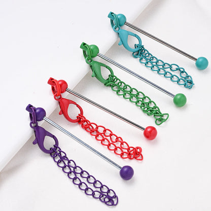 Metal Beaded Keychain Rods
