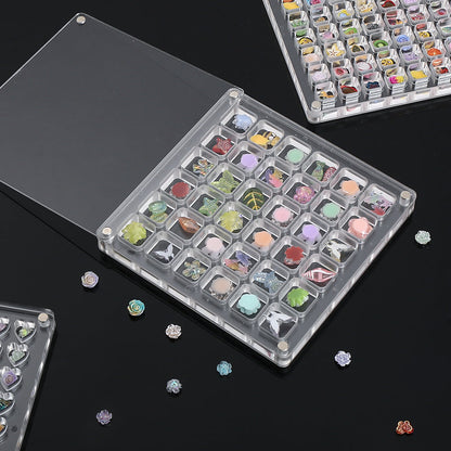 Transparent Multi-Compartment Plastic Display Box